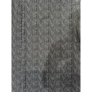 Michael Kors Herringbone Black & White Pencil Skirt Brass Zipper Size 4 thumbnail 2