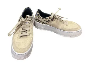 Nike AF1 wms Sage Premium leopard low top tan suede sneakers sz 7.5 SKU 10-521 thumbnail 1