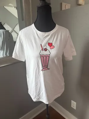 NWT Kate Spade x Archie Comics Betty & Veronica preppy graphic milkshake tee small. thumbnail 2