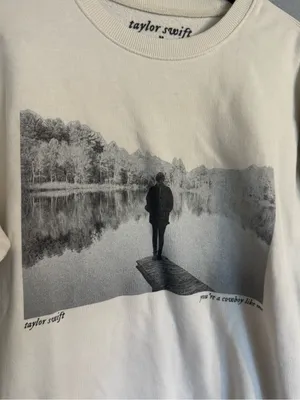 Official 2020 Taylor Swift “Cowboy Like Me” evermore Crewneck Sweatshirt thumbnail 2