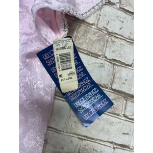 Vintage Lily of France Night Gown Nightie size Medium Pink Lace‎ NWT thumbnail 3