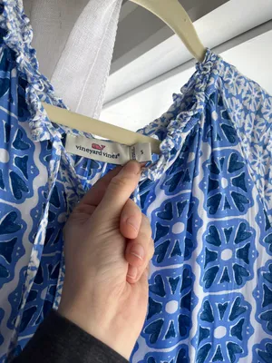 Blue And White Maxi Dress thumbnail 2