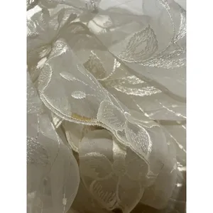 Vintage 80s‎ Victorian Revival Wedding Dress Ivory High Neck Sheer Lace Illusion thumbnail 16