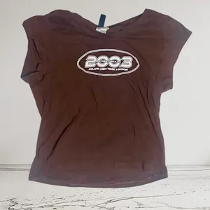 Vintage Looking H&M Brown Crop Top Grunge 2003 Med Streetwear New York Skater thumbnail 3