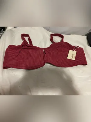 Bare Necessities Ribbed Underwire Bra in Wine Red Size undefined thumbnail 2