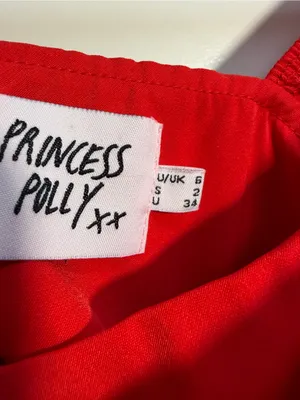 Princess Polly Red Corset Cowl Neck Puff Sleeve Mini Dress US 2 XS thumbnail 9