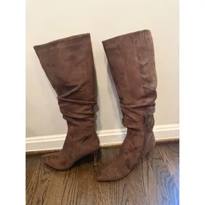 Open Edit Ariana Pointed Toe Knee High Brown Sz 8 NEW thumbnail 10