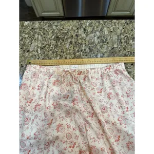 Aritzia Wilfred Toccata Satin Pant Floral Size‎ Medium Drawstring Pull On thumbnail 12