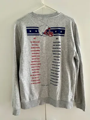 asos nfl grey crewneck sweatshirt size medium thumbnail 5
