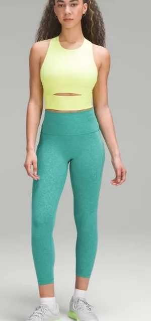 Lululemon Wunder Train HR Tight w Pockets 25” Blaze Maldives Green 12 thumbnail 1