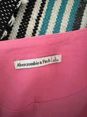 Abercrombie‎ & Fitch pink button-down vest size L thumbnail 8