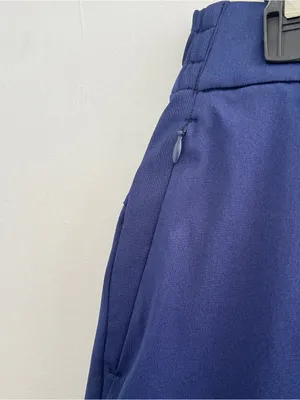 Lands' End Wide-Leg Navy Trousers thumbnail 4
