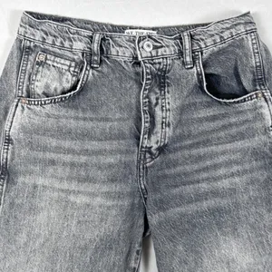 We The Free People Jeans Womens 27 Good Luck Barrel Mid Rise Gray Denim Cotton thumbnail 5