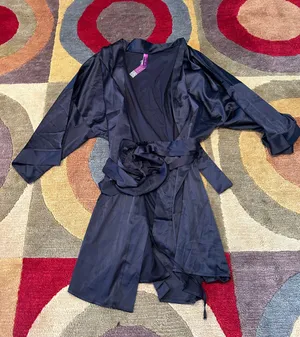 Adore Me NWT Satin Black Short Kimono Robe Sleepwear Pajamas Women’s Size XS thumbnail 1