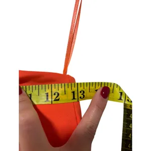 Fabletics Women’s Asymmetrical Orange Crop Top S thumbnail 3