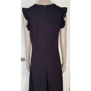 Old Navy Black Sleeveless Ruffle Trim Sheath Dress thumbnail 6