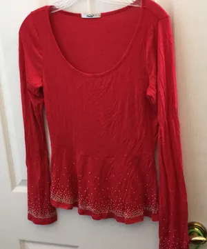 FINAL MARKDOWN Ladies papaya top large thumbnail 1