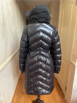 Alpenhaus BELLEVAUX Puffer Coat With Adjustable Belt Black Shiny Sz XL thumbnail 9