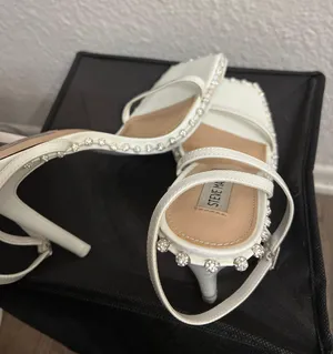 Steve Madden White Zelle Heel thumbnail 8