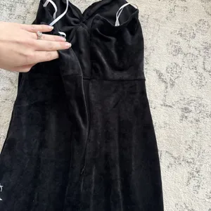 Lulus Luxurious Statement Black Velour Halter Mermaid Maxi Dress Size XS Formal thumbnail 11