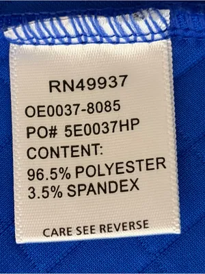 TAIL Royal Blue Quilted Full Zip Golf Tennis Vest Size Medium thumbnail 7