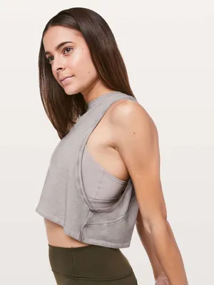 Lululemon Muscle Love Crop Tank *Fade Washed French Clay Size 10 thumbnail 2