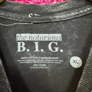 Notorious B.I.G. The What mineral wash Rap shirt size XL thumbnail 4