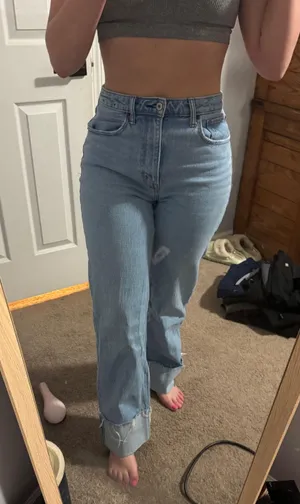 Abercrombie 90s High-Rise Straight Curve Love thumbnail 1