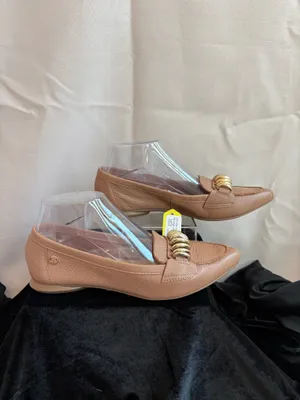 Bottero Women's Tan Leather Loafers with Gold Accent Size 6 thumbnail 4