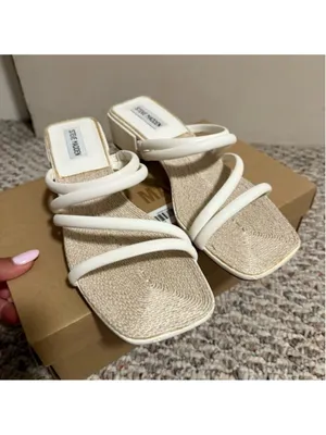 Steve Madden Citizen Strappy Sandal White- Size 9.5 thumbnail 4