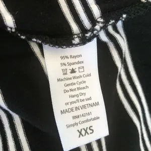 LuLaRoe Womens Top Size XXS Black White‎ Striped Irma Tunic Shirt thumbnail 9