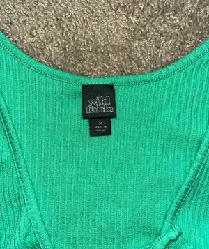 Wild Fable Green Crop Top thumbnail 3