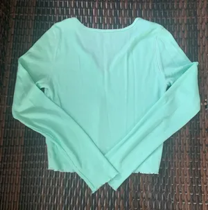 American Eagle Mint Waffle Henley thumbnail 8