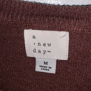 A New Day Crewneck Maroon Sweater in Size Medium thumbnail 2