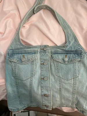 Universal Threads Denim Halter Top thumbnail 2
