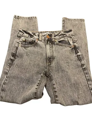 Garage Denim Mom Jeans Black Acid Wash Relaxed Fit Cotton Size 00 thumbnail 2