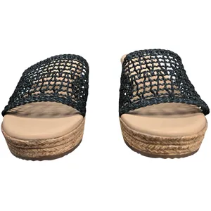 Cliffs by White Mountain Biankka Platform Woven‎ Slide Sandals Black 10 NIB thumbnail 3