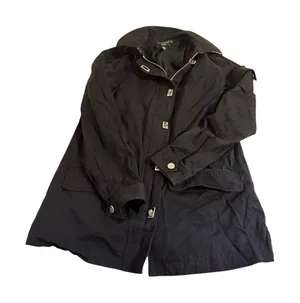 Ralph Lauren Womans Jacket Size Small Black Toggle Buttons Lightweight thumbnail 1
