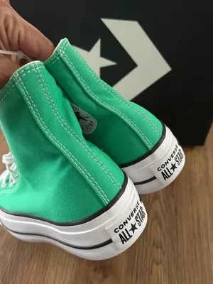CONVERSE Ctas Lift platform green hi top lace up shoes sneakers women’s 7 new thumbnail 4