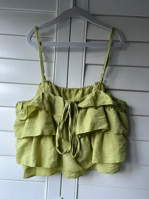 SheIn Green Layered Top thumbnail 2