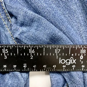 UJ Jacket Women Size Small Blue Denim Collared Button Down‎ Crop Trucker Pockets thumbnail 3