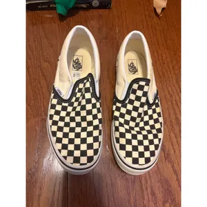 Vans Slip-On Sneakers Checkerboard‎ Black White Skater Shoes Mens 4.5 Womens 6 thumbnail 6