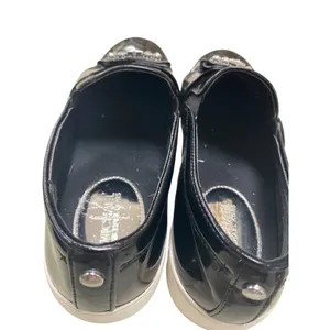 Michael Kors women’s shoe sneaker leather patent black w/rhinestones 8.5 SKU 718 thumbnail 9