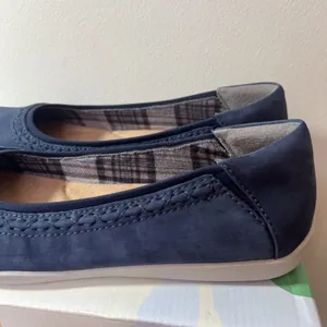 Earth Origins Fable Ballet Flats Women's 11‎ Blueberry Nubuck Comfort Shoes NIB thumbnail 5