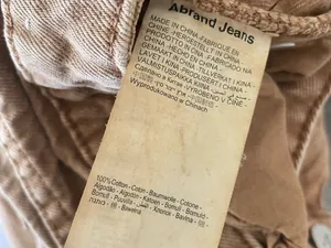 Abrand A Carrie Jeans Warm Tan Straight Leg‎ High Rise Urban Outfitters Size 24 thumbnail 8