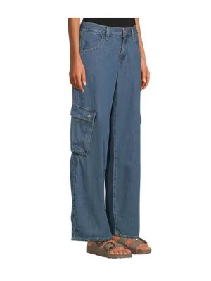 Levi's Womens Superlow Loose Snap Zip Fly Jeans 94417325 All Over Blue 29X32 thumbnail 12