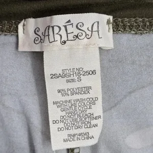 Saresa Green Camo‎ Army Biker Running Yoga Shorts Bottoms Pants S Small thumbnail 4