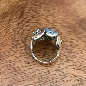 Carolyn Pollack Initial Filigree Sterling Ring 5 Silver thumbnail 5