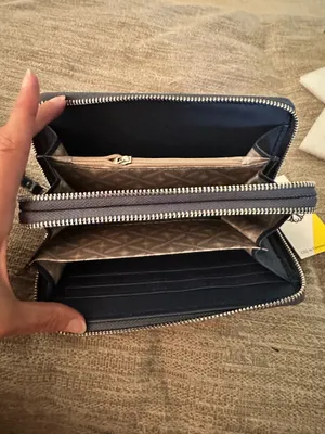 CLX by Christian Lacroix Ames denim double zipped wallet thumbnail 4