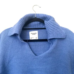 ABERCROMBIE & FITCH Duke Collared Sweater Blue Small‎ thumbnail 4